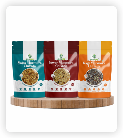 Bajra + Jowar + Ragi Namkeen Combo (Pack of 3)  - 100gm Each Pack